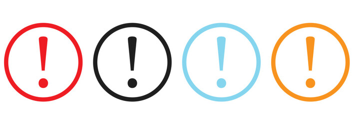 Information buttons icons. Flat, color, buttons for information icons. Vector icon. isolated on white background. Vector illustration. EPS 10/AI