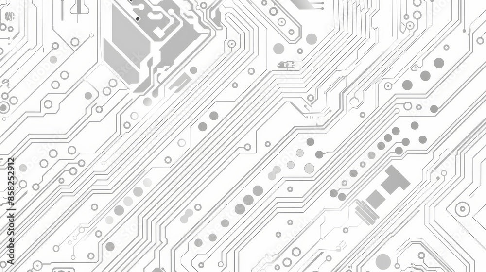 Poster abstract circuit, digital electronics scheme texture. hardware motherboard, recent modern pattern. i