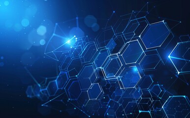 Science concept molecular design abstract background modern