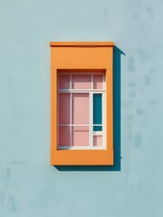 Obraz premium Colorful House Exterior Window Door Inspiration Photography Art