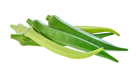 Fresh young okra transparent png