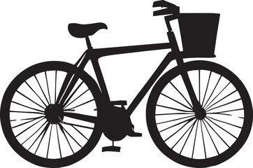 silhouette of a bicycle.