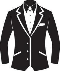 illustration of  man suit design black and white