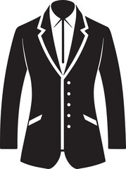 illustration of  man suit design black and white