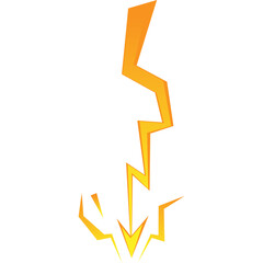 Gold lightning Illustration