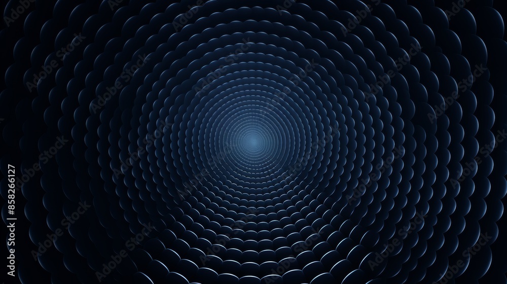 Fototapete a mesmerizing optical illusion of overlapping circles, creating a seamless grid that appears to puls