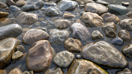 Macro texture of gravel 