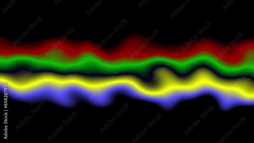 Poster olympic color wave animation backgorund, motion graphics