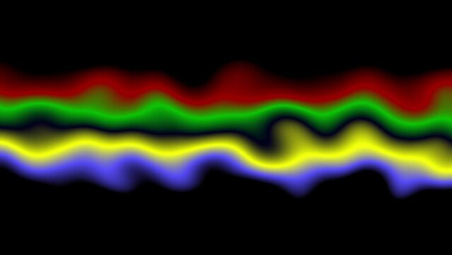 Olympic color wave animation backgorund, motion graphics