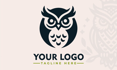 Owl Vector Logo Embrace the All-Seeing Eyes, Silent Flight, and Enigmatic Aura with the Enchanting Owl Vector Logo