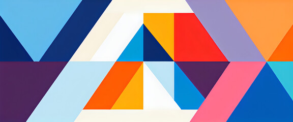 Obraz premium illustrazione con elementi geometrici a tema astratto contemporaneo