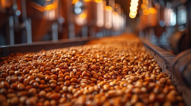 Brewing beer fermenting tanks, hops and barley, brewing process, craft beer, home brewery, tasty results