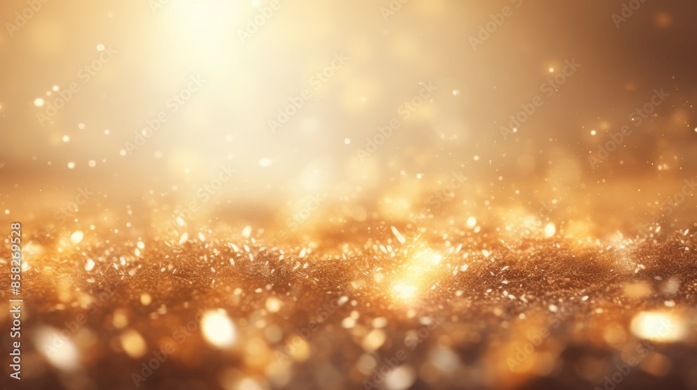 Aufkleber a stunning abstract background with sparkling gold particles illuminating a mystical realm.