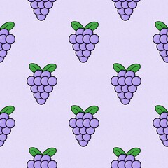 seamless pattern with grapes.