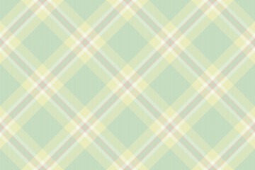 Seamless background pattern of textile fabric texture with a plaid tartan vector check.
