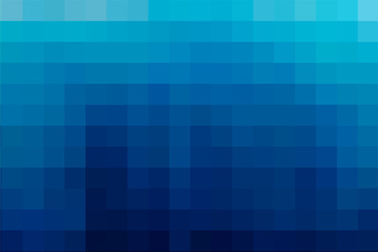 Gradient blue background. Geometric texture of light-dark blue squares. The substrate for branding, calendar, postcard, screensaver, poster, cover. A place for your design or text. Vector illustration