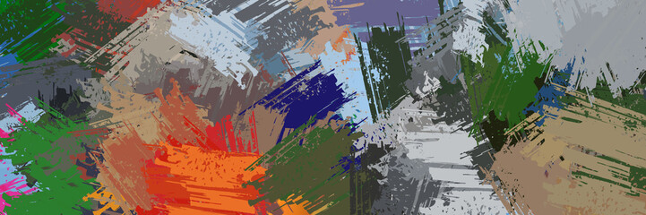 Naklejka premium colorful background, brush strokes Background, colorful brush strokes, multi color background, Color Brush Strokes.