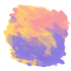 Colorful chalk drawing illustration artistic background yellow pink purple colour