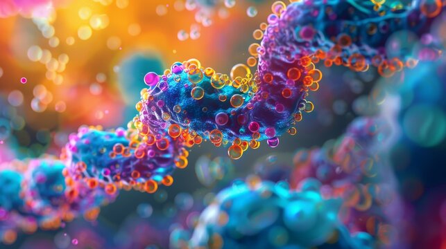 A detailed illustration of an enzyme-substrate complex, depicting the specific binding interactions that enable enzymes to catalyze biochemical reactions.