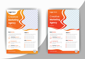 Brochure design, cover modern layout, annual report, poster, flyer design in A4 