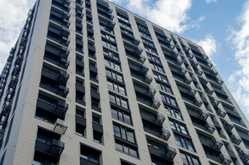 Part of a multi-storey building, bottom view