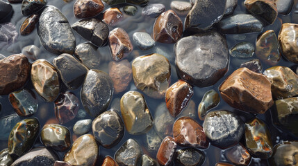 Macro texture of gravel 