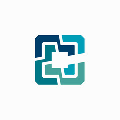 Fototapeta premium C Letter Mark Logo Vector icon illustration 