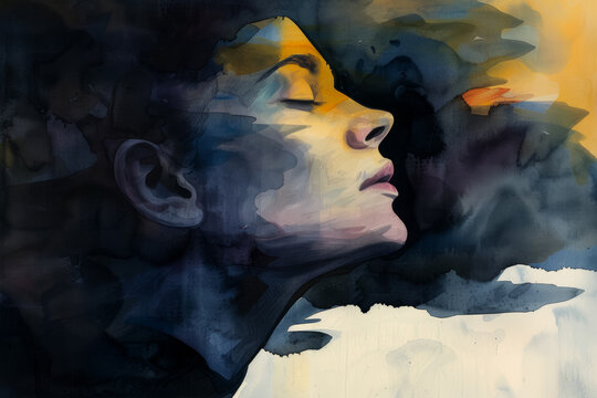 A contemplative woman of unknown ethnicity enjoys the summer sun, symbolizing relaxation and the importance of avoiding sunburn