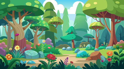 cartoon-looney-tunes-style-forest-background-seve