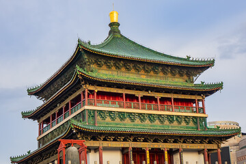 Xi'an Bell Tower (1384) - symbol of the Xi'an city and one of the grandest of its kind in China....