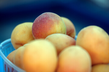 peaches in a bowl