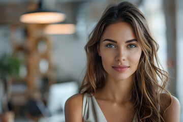 mujer joven empresaria de &eacute;xito mujer de negocios