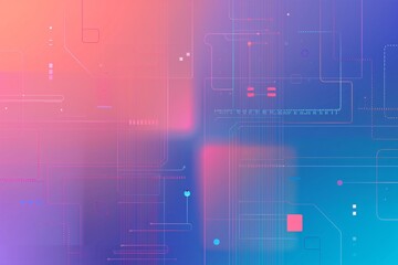 Obraz premium Abstract futuristic technology background with gradient colors and geometric patterns. Perfect for web design and digital projects.