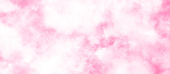 Fototapeta premium Smooth and bright abstract brush stroke acrylic watercolor background, painted colorful bright and shiny pink texture with stains, Beautiful and smooth soft blurred pink texture in center with blank.