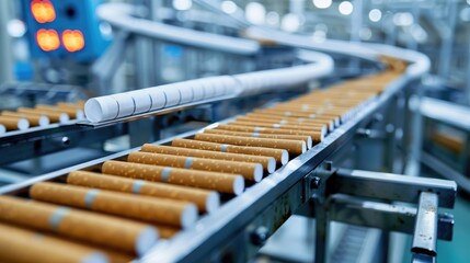 Cigarette Manufacturing Line with White Space