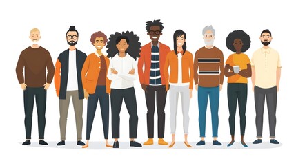 A team with members of different ages and backgrounds working together