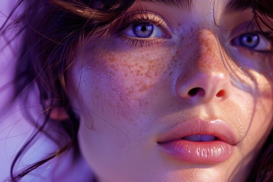 Close-up image of nance on a pastel purple background, capturing its vibrant color and smooth texture