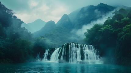 Fototapeta premium Beautiful Waterfall in Guizhou