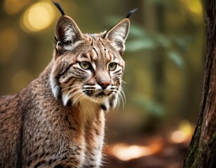 Fototapeta premium A Close-Up of a Cat's Face