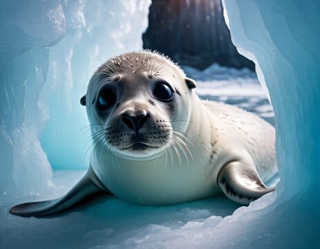 A Polar Bear Staring at the Camera