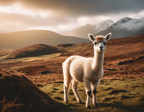 A Llama in a Field