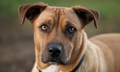 Brown Dog with Black Nose