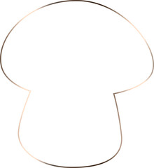 Mushroom outline drawing design of banners and menus.