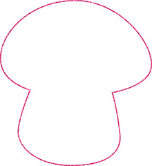 Mushroom outline drawing design of banners and menus.