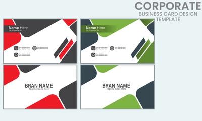 Modern creative and clean business cards with simple minimal business cards