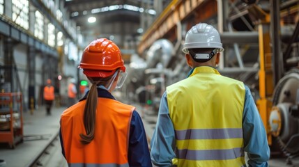 An industrial setting with workers undergoing safety training, showcasing the proactive measures taken to prevent accidents