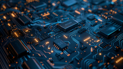 a close up of a circuit board