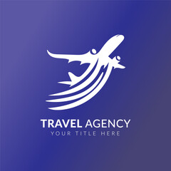 Airplane logo design template inspiration vector illustration