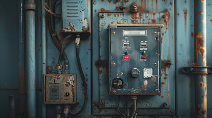 Electrical panel with voltage switch controls the flow of electricity in the house.