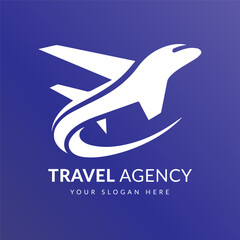 Airplane logo design template inspiration vector illustration